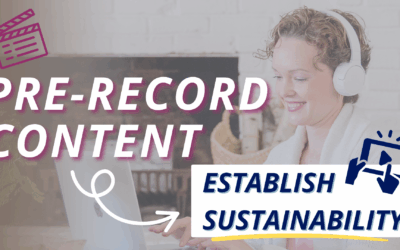 Using Pre-Recorded Content to Establish a Sustainability in Your Business | Ep 71 | Minisode